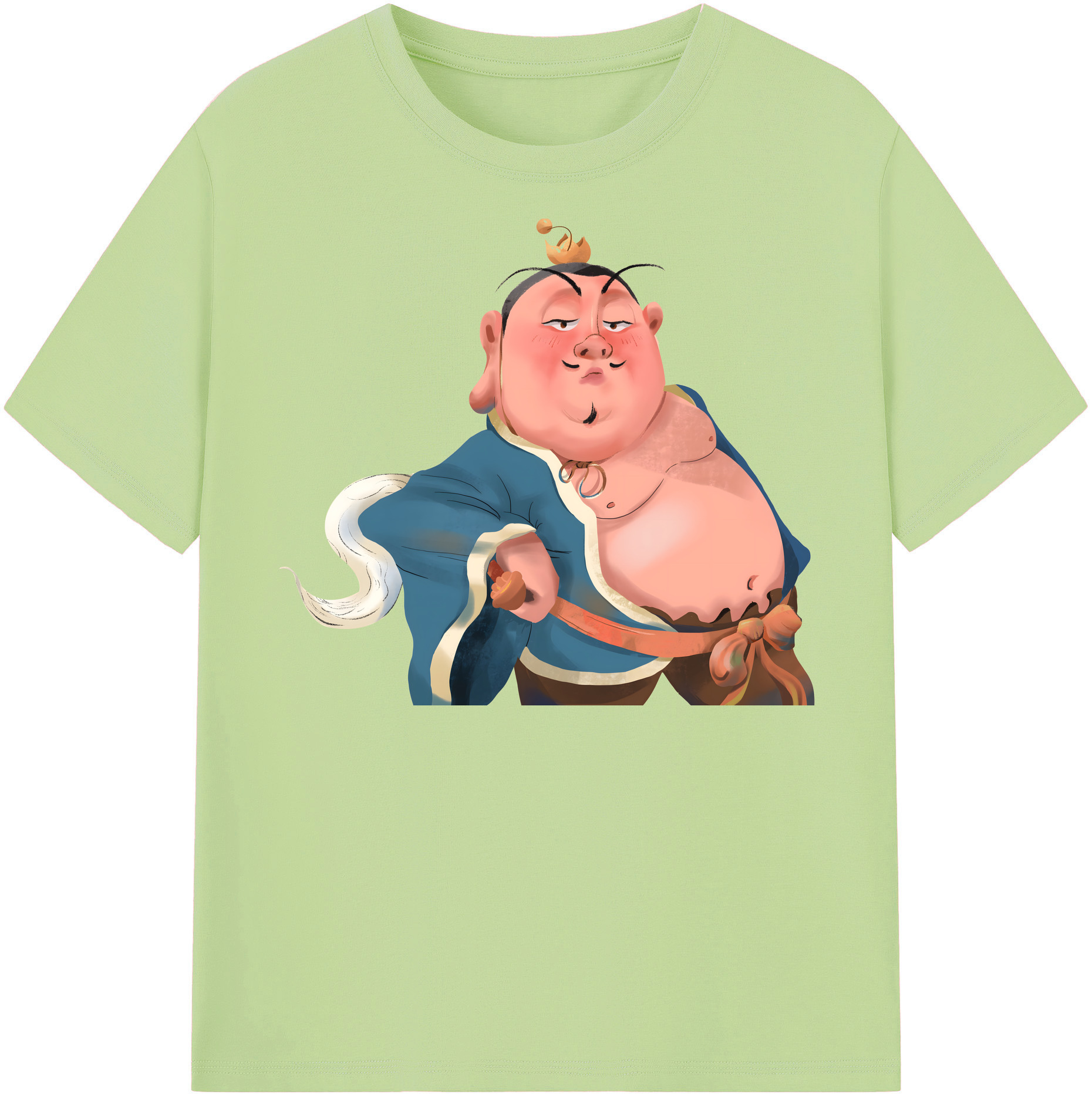 （画像用） Ne Zha 2 ナタ 魔童の大暴れ 綿100％半袖Tシャツ（フロントプリント）